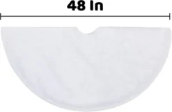 Faux White Fur Christmas Tree Skirt 48in -Christmas Decoration Shop Christmas Faux Tree Skirt White 48in 3 result 600x390 1