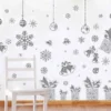 Christmas Glitter Snowflakes Window Wall Stickers