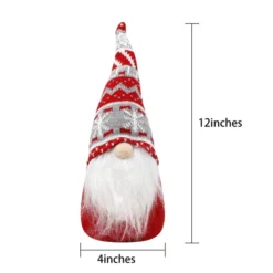 4pcs Red And Grey Plush Swedish Santa -Christmas Decoration Shop Christmas Gnome Swedish Santa Tomte Red and Grey Ornaments 4 result 600x600 1