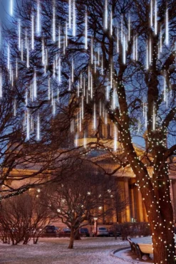 8 Tubes (12in) White Icicle String Meteor Shower Christmas Lights 13 8 Tubes (12in) White Icicle String Meteor Shower Christmas Lights -Christmas Decoration Shop Christmas Meteor Shower Icicle String Lights 3 result 600x900 1