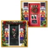 Life Size Nutcracker Outdoor Wall Christmas Banner
