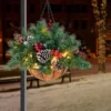 Christmas Pre Lit Hanging Basket 20in -Christmas Decoration Shop Christmas Prelit Hanging Basket 20in 6 600x600 1
