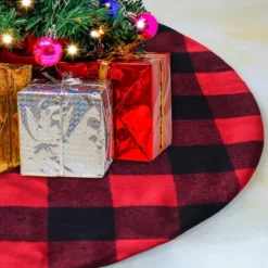Christmas Tree Skirt Thick Plaid Red Baffalo 36in -Christmas Decoration Shop Christmas Tree Skirt Thick Plaid Red Baffalo 36in 3 result 600x600 1
