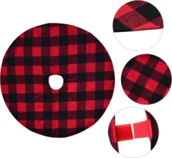 Christmas Tree Skirt Thick Plaid Red Baffalo 36in -Christmas Decoration Shop Christmas Tree Skirt Thick Plaid Red Baffalo 36in 4 result 600x551 1