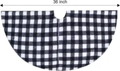 Buffalo Plaid Christmas Tree Skirt 36in -Christmas Decoration Shop Christmas Tree Skirt Thin Plaid White Baffalo 36in 7 result 600x357 1