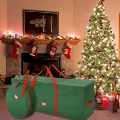 Christmas Tree Storage With Wreath Storage Bag Set
