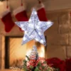 Christmas Glittery Silver Light Up Star Tree Topper -Christmas Decoration Shop Christmas Tree Toppers Glittery Silver Star Tree Topper Lighted with White LED Lights 1 result 600x600 1