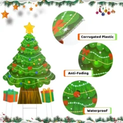 Christmas Tree Design Outdoor Yard Signs 22in -Christmas Decoration Shop Christmas Tree Yard Sign 5 result 600x600 1