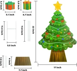 Christmas Tree Design Outdoor Yard Signs 22in -Christmas Decoration Shop Christmas Tree Yard Sign 6 result 600x552 1