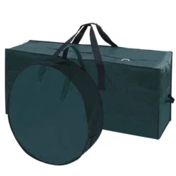 Green Wreath And Christmas Tree Storage Bag