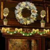 Artificial Christmas Wreaths Flocked With LED Lights 24in 1 Artificial Christmas Wreaths Flocked With LED Lights 24in -Christmas Decoration Shop Christmas Wreath Flocked with LED Lights 24in 1 result 600x600 1