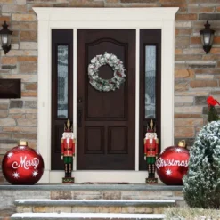 Artificial Christmas Wreaths Flocked With LED Lights 24in -Christmas Decoration Shop Christmas Wreath Flocked with LED Lights 24in 7 result 600x600 1