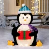 Collapsible LED Light Up Penguin Decoration 30in