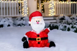 Collapsible LED Light Up Santa Decoration 30in -Christmas Decoration Shop Collapsible Santa LED Yard Light 30in 2 600x400 1