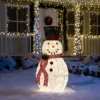 3ft Cotton Snowman LED Yard Light -Christmas Decoration Shop Cotton Snowman LED Yard Light 3ft 600x400 1