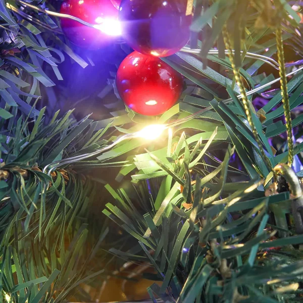 50 Multicolor LED Lights Prelit DIY Mini Christmas Tree 24in 5 50 Multicolor LED Lights Prelit DIY Mini Christmas Tree 24in - Image 3