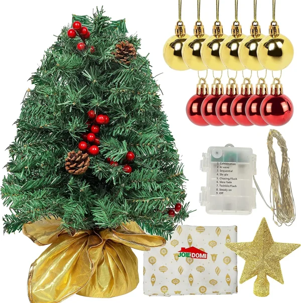 50 Multicolor LED Lights Prelit DIY Mini Christmas Tree 24in 8 50 Multicolor LED Lights Prelit DIY Mini Christmas Tree 24in - Image 6