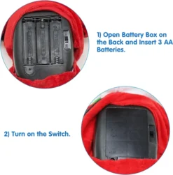 Dancing Santa Claus Window Cling 10 Dancing Santa Claus Window Cling -Christmas Decoration Shop Dancing Santa Claus Window Cling 4 result 600x610 1