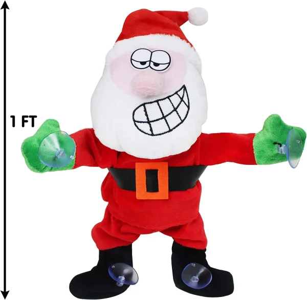 Dancing Santa Claus Window Cling 7 Dancing Santa Claus Window Cling - Image 5