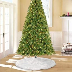 Faux Fur Christmas Tree Skirt Decoration 48in -Christmas Decoration Shop Faux Christmas Tree Skirt 3 result