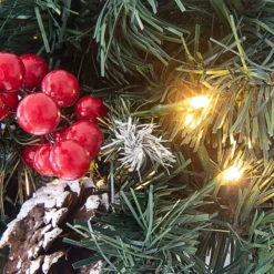 Frosted Christmas Urn Fillers With Pine Cone And Red Berry 18in -Christmas Decoration Shop Frosted Urn Filler with Cones amp Red Berries 3 result 600x600 1