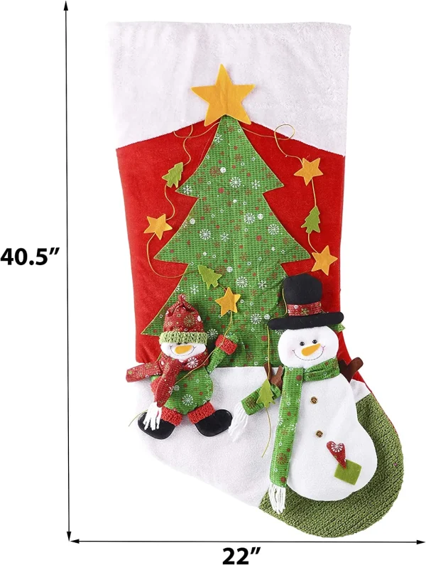 Giant Christmas Stockings 40.5in 4 Giant Christmas Stockings 40.5in - Image 2