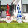 Snowman And Santa Christmas Yard Signs -Christmas Decoration Shop Gnome and Santa Metal Yard Signs 1 result 600x600 1