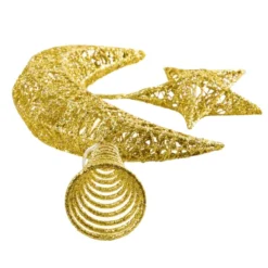 Gold Star & Moon Tree Topper, Warm White -Christmas Decoration Shop Gold Star Moon Tree Topper Warm White 5 result 600x600 1