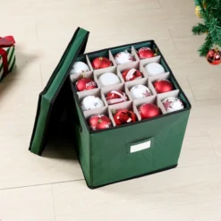 Green Christmas Ornament Storage Box -Christmas Decoration Shop Green Christmas Ornament Storage Box 5 1 600x600 1