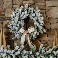 King Of Christmas 24" King Flock® Wreath Unlit -Christmas Decoration Shop KOC2021KingFlock 1 2 0f56f24e c239 41d6 8183 a0218d8da247