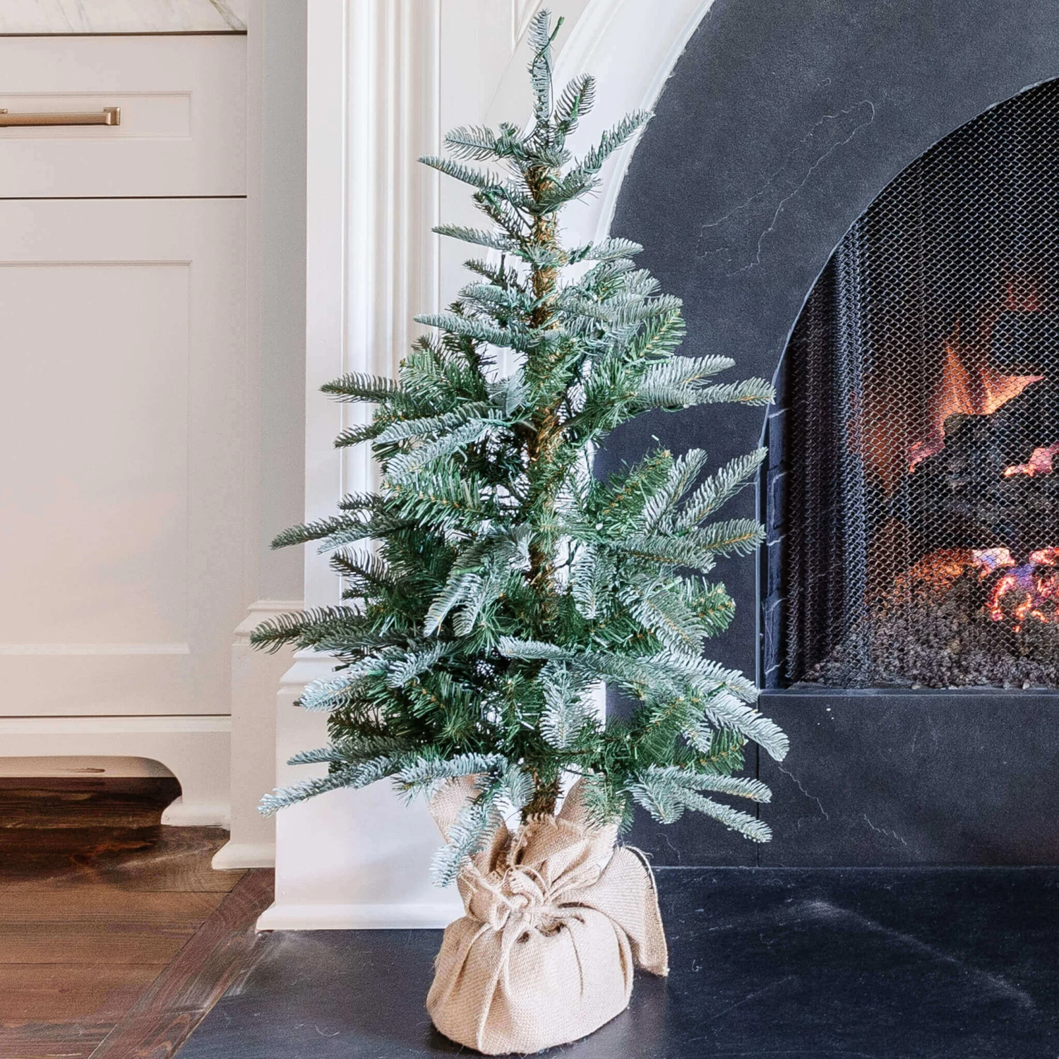 King Of Christmas 3' King Noble Fir Tabletop Tree With 70 Warm White LED Lights 4 King Of Christmas 3' King Noble Fir Tabletop Tree With 70 Warm White LED Lights - Image 2