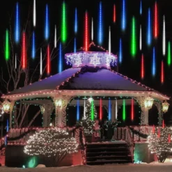 8 Tubes (12in) Christmas Meteor Shower Rain Lights, Multicolor -Christmas Decoration Shop LED Meteor Shower Rain Lights 8 Tubes 30cm Multicolor 6 result 600x600 1