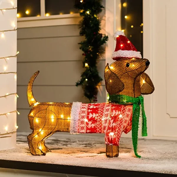 2ft LED Dog Christmas Decoration 6 2ft LED Dog Christmas Decoration - Image 4