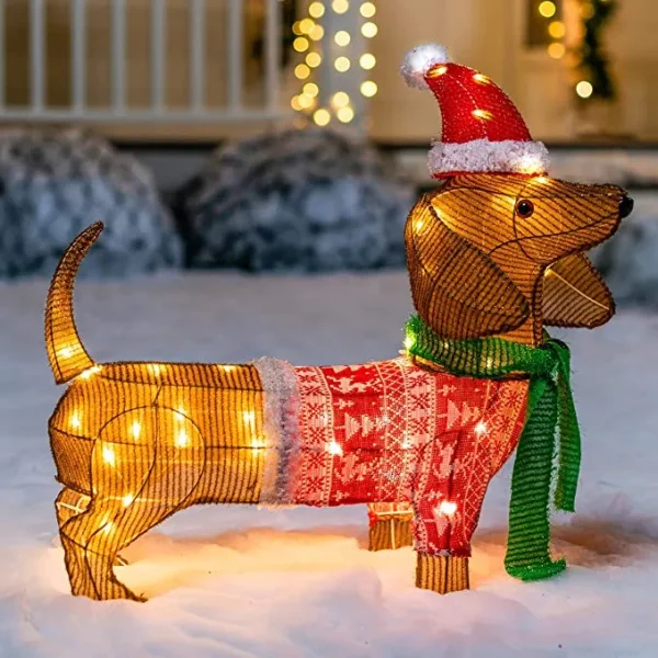 2ft LED Dog Christmas Decoration 3 2ft LED Dog Christmas Decoration