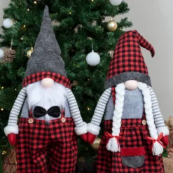 Long Leg Standing Gnome Couple(Red Buffalo) 40in -Christmas Decoration Shop Long Leg Standing Gnome CoupleRed Buffalo 40in 4 result 600x600 1