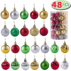 Luxury Shatterproof Multi-color Christmas Ball Ornaments Set -Christmas Decoration Shop Luxury Shatterproof Multi color Christmas Ball Ornaments Set 2 result 600x600 1