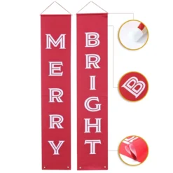 Merry And Bright Christmas Door Banners -Christmas Decoration Shop Merry and Bright Christmas Banner 4 result result 600x600 1