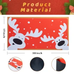 Peeking Reindeer Christmas Doormat -Christmas Decoration Shop Peeking Reindeer Doormat 5 result 600x600 1