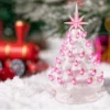 9in Ceramic Pink Tabletop Christmas Tree Prelit -Christmas Decoration Shop Pink Ceramic Christmas Tree 9in 1 result 1