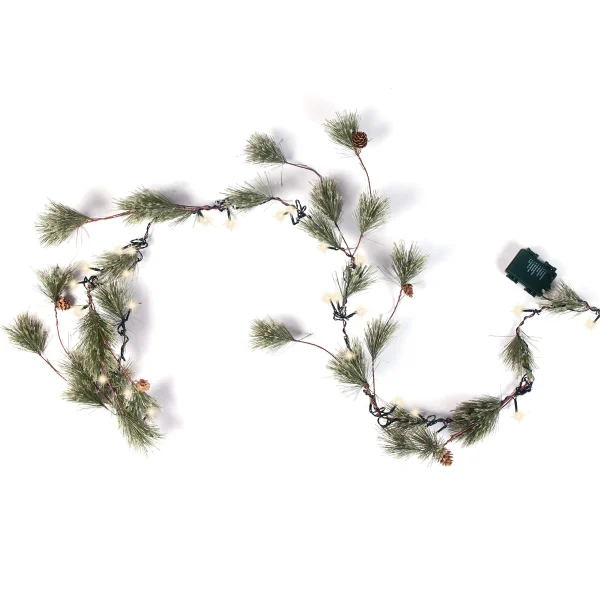 Pre Lit Christmas Smokey Pine Garland 8 Pre Lit Christmas Smokey Pine Garland - Image 6