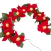 Pre Lit Velvet Silk Poinsettia Garland With Red Berries 6ft -Christmas Decoration Shop Pre Lit Velvet Silk Poinsettia Garland with Red Berries 6ft 1 result 600x600 1