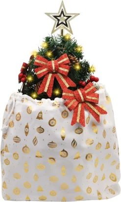 Pre Lit Table Top Christmas Tree Decoration 24in -Christmas Decoration Shop Prelit Tabletop Christmas Tree with Tree Skirt 24in 4 result 600x998 1