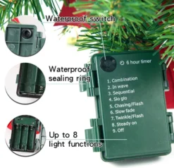 Prelit Tabletop Christmas Tree With Warm White Light 22in -Christmas Decoration Shop Prelit Tabletop Christmas Tree with Warm White Light 22in 2 600x579 1