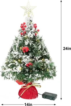 Prelit LED Artificial Mini Christmas Tree 11 Prelit LED Artificial Mini Christmas Tree -Christmas Decoration Shop Prelit Tabletop Mini Christmas Tree 24in 4 result 600x892 1