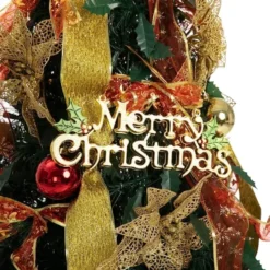 6ft Push Bubble Up Christmas Tree With Lights And Decorations -Christmas Decoration Shop Pull Up Christmas Tree with Accessories 6ft 3 600x600 1