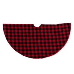 Buffalo Plaid Christmas Tree Skirt Red And Black 36in -Christmas Decoration Shop Red Buffalo Plaid Christmas Tree Skirt 36in 5 result 600x600 1
