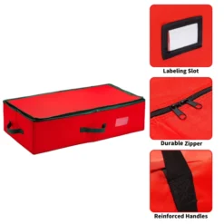 Red Underbed Christmas Ornament Storage Box -Christmas Decoration Shop Red Underbed Christmas Ornament Storage Box 4 1 600x600 1