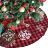 Red And Black Plaid Tree Skirt With Snowflake 36in -Christmas Decoration Shop Red and Black Plaid Tree Skirt with Snowflake 36in 5 600x600 1