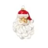 King Of Christmas Santa Glass Ornament (4 Pack) -Christmas Decoration Shop SANTA