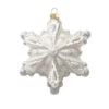 King Of Christmas Snowflake Glass Ornament (4 Pack)